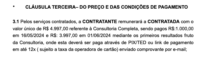 Contrato ANTES - R$ 4.997,00